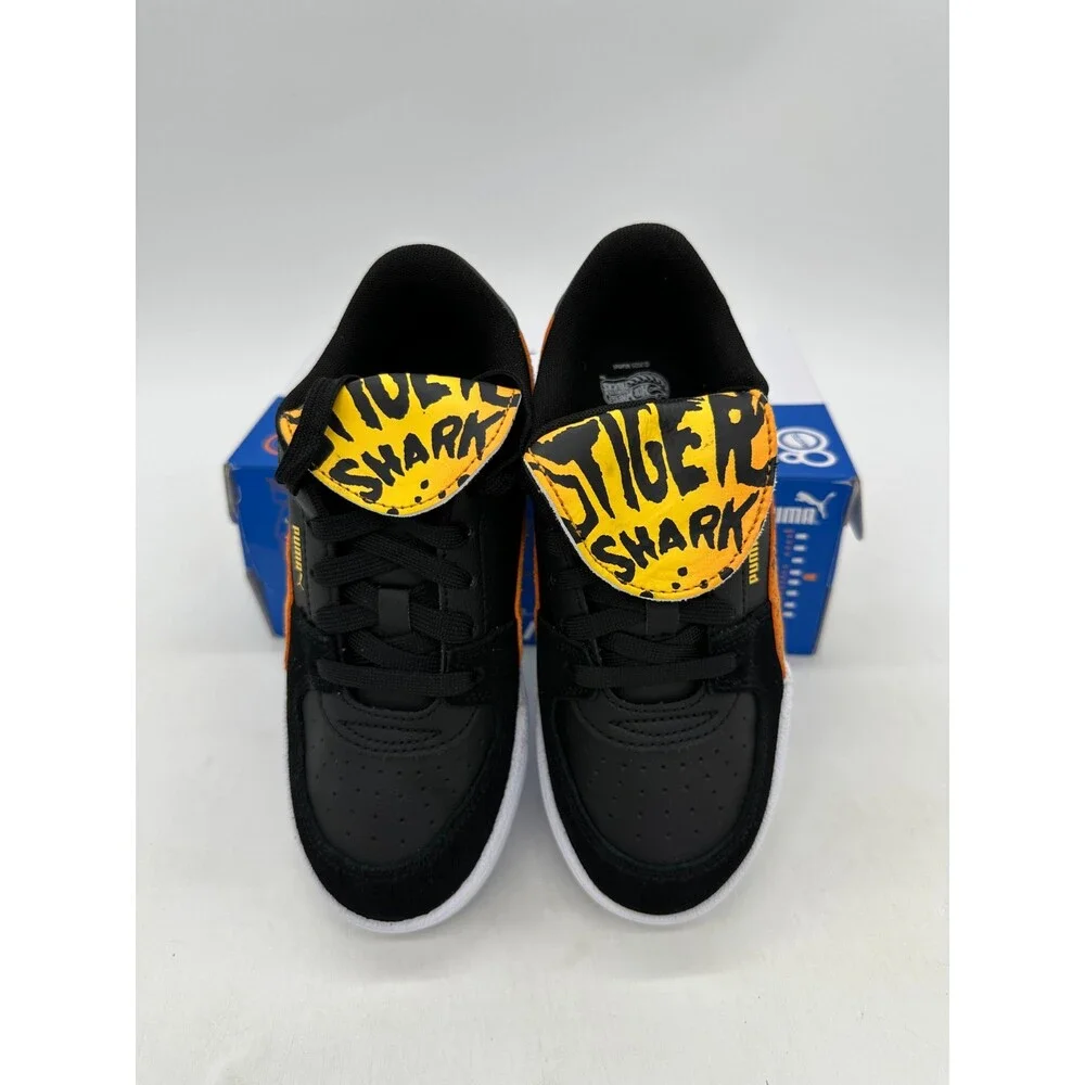 Puma CA Pro Hot Wheels Kids Size 2.5C Black Yellow Athletic Shoes 403431 01